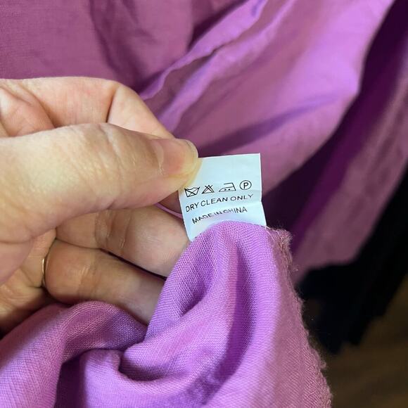 Miss Circle Quinley Lilac Linen Midi Dress - Picture 12 of 15